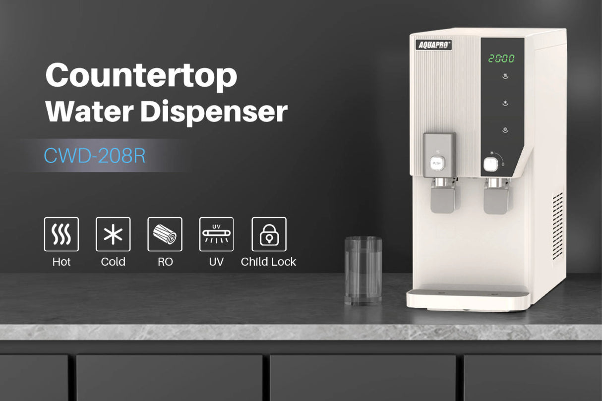 Counter Top Water Dispenser with RO System (Clock)
