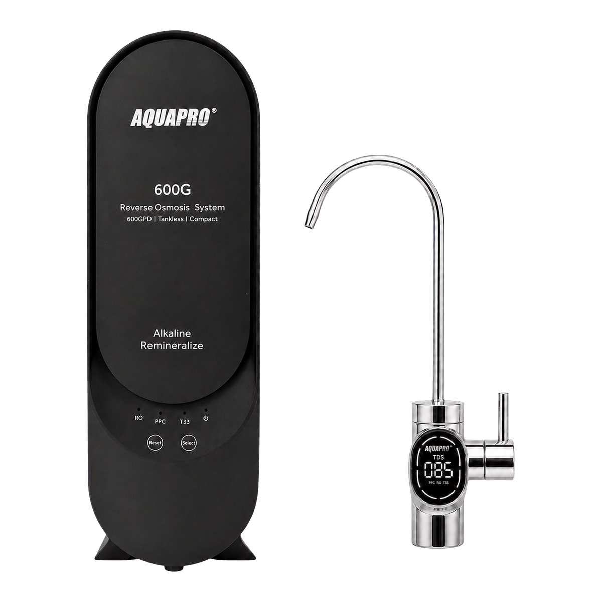 ABT600 GPD Direct Flow RO System with smart TDS faucet