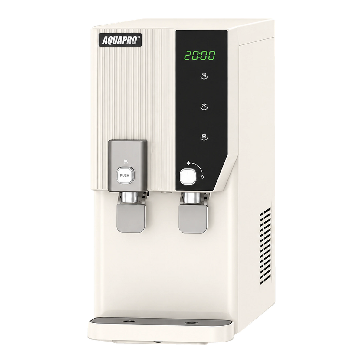 AquaPro countertop RO dispenser with clock - white