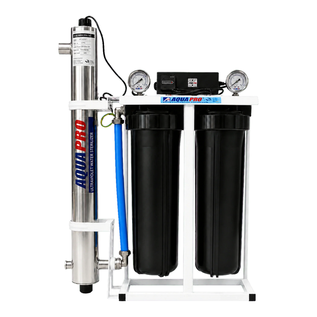AQUAPRO 20-inch Double Jumbo plus UV AQF-BB20-TWIN-UV12HT1