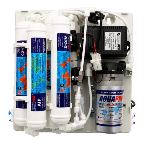 200 GPD Direct Flow Compact RO System – open component view