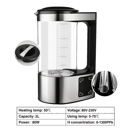 2L Active Hydrogen Rich Water Generator Kettle specifications