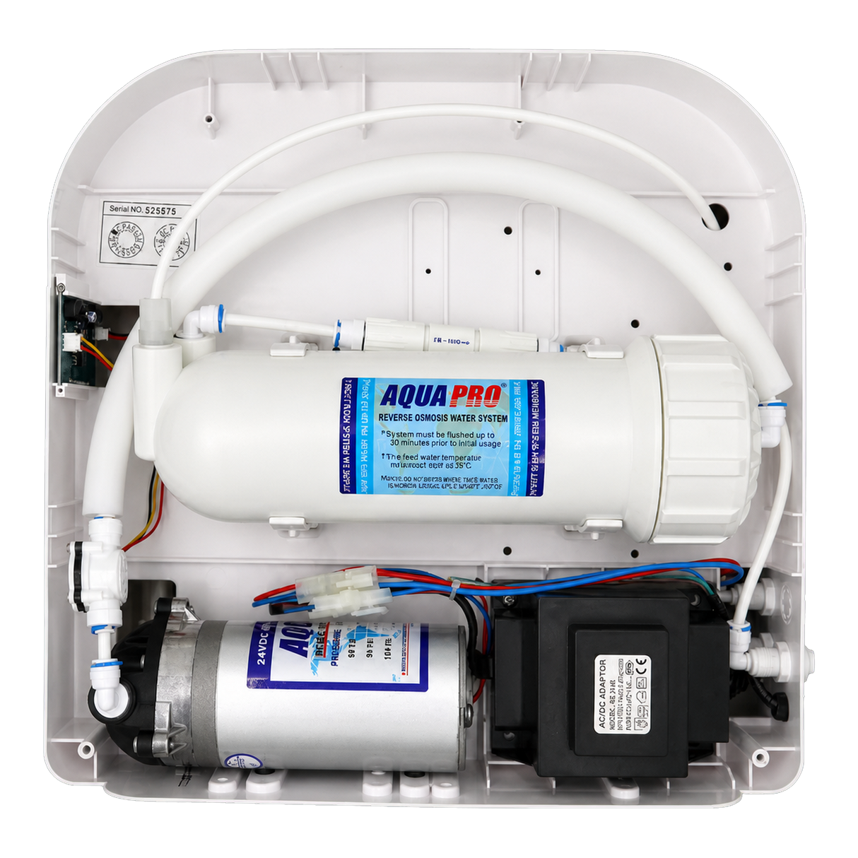 AQUAPRO 700 GPD High Flow Tankless RO System pump interior