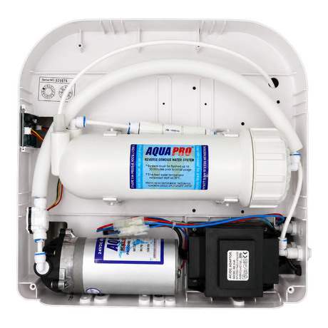 AQUAPRO 700 GPD High Flow Tankless RO System pump interior