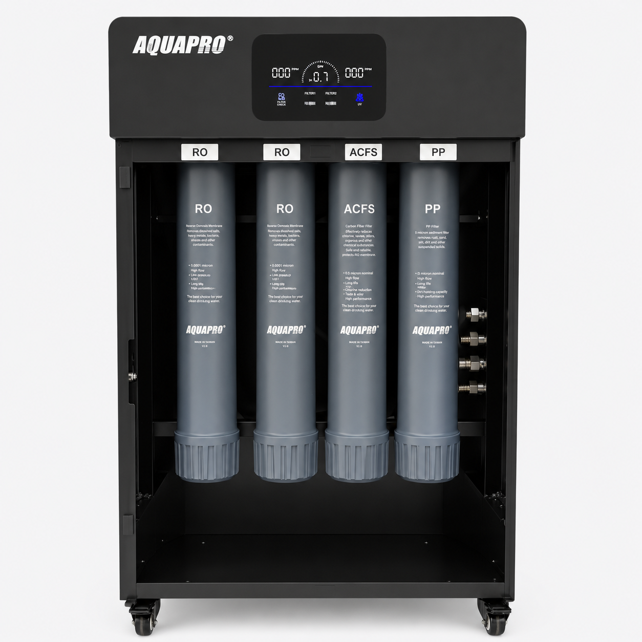 High Flow 2400 GPD Reverse Osmosis System Cabinet