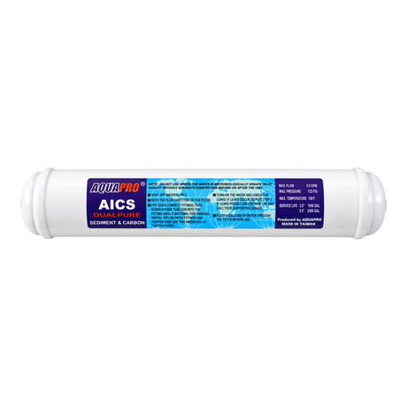 AQUAPRO AICS Dualpure inline sediment and carbon filter
