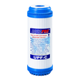 AQUAPRO UPF-C granular activated carbon filter cartridge with blue end caps