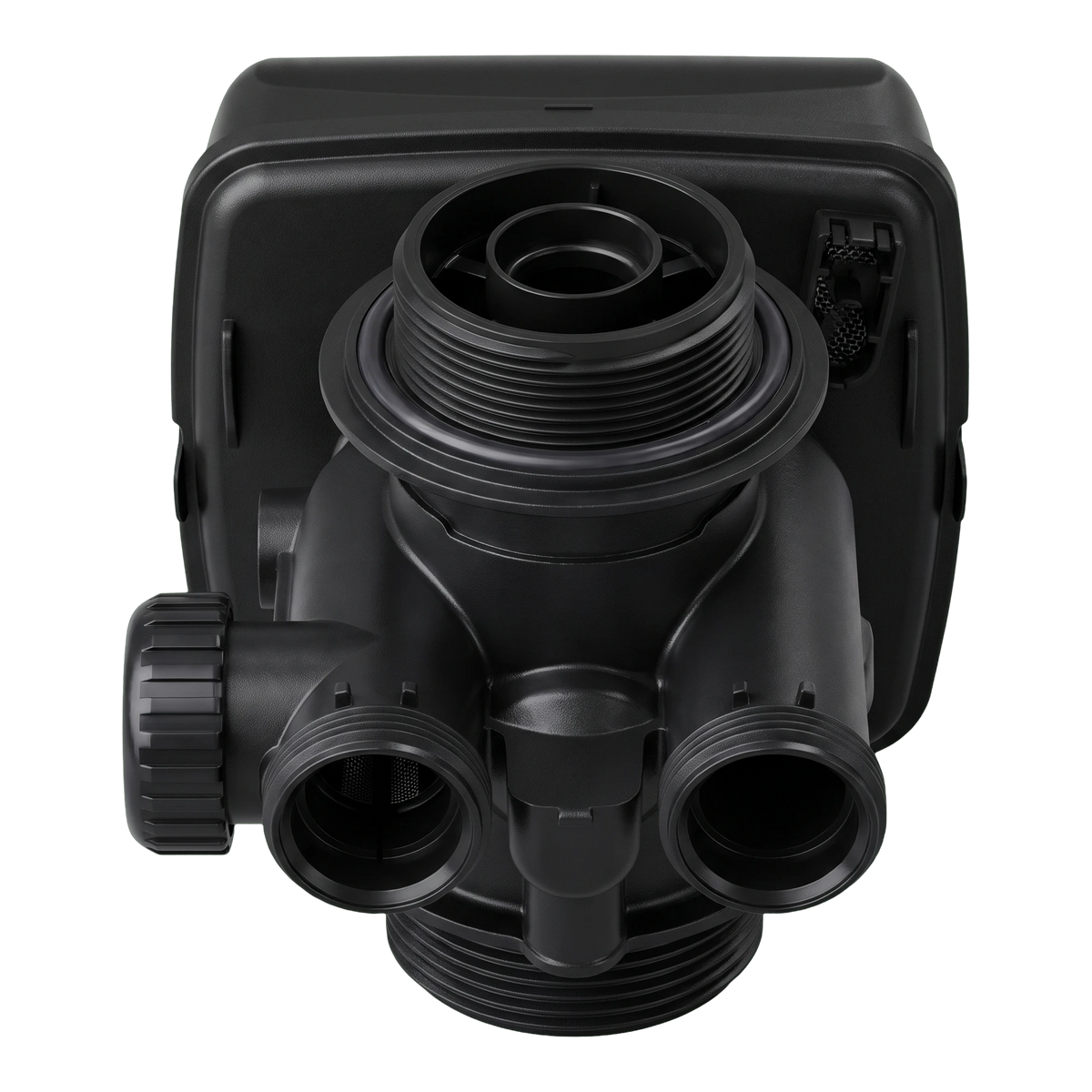 Automatic Clack WS1TC valve plumbing ports view