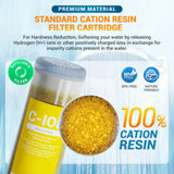 Cation resin filter cartridge premium material information