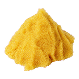 Golden cation resin granules