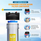 Cation Resin Filter Cartridge (Refillable) 20"x4.5"