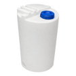 100 liter white chemical dosing tank with blue screw cap