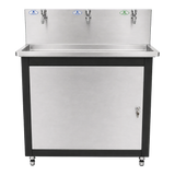 Commercial water dispenser with 400 GPD RO system front view