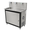 Commercial water dispenser with 400 GPD RO system three-quarter view