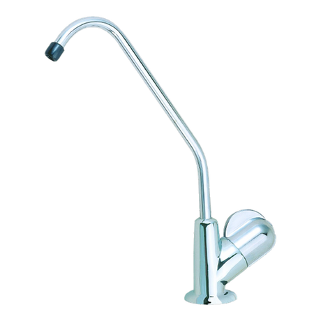 Compact RO System chrome drinking-water faucet