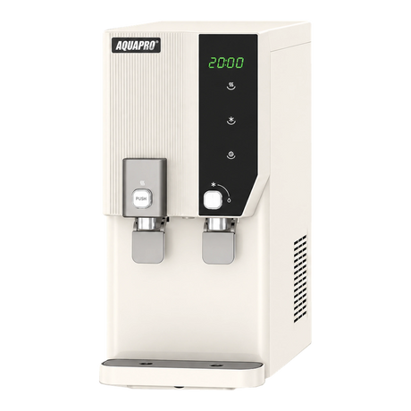 AquaPro countertop RO dispenser with clock - white