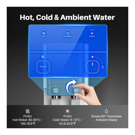 AquaPro countertop UF dispenser - water controls